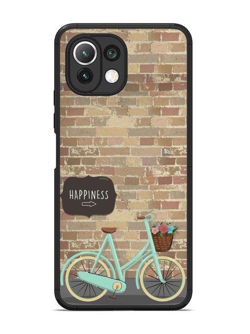 Pedaling Towards Happiness Glossy Soft Edge Case for Xiaomi Mi 11 Lite