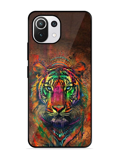 Cosmic Tiger Glossy Soft Edge Case for Xiaomi Mi 11 Lite Ne (5G) Chachhi