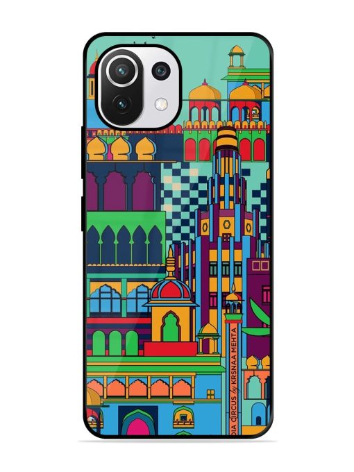 Indian Tapestry Glossy Soft Edge Case for Xiaomi Mi 11 Lite Ne (5G) Chachhi