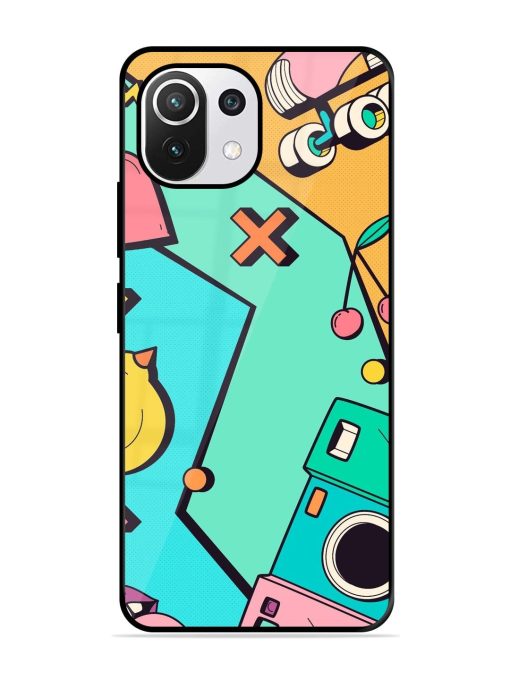 Retro Remix Glossy Soft Edge Case for Xiaomi Mi 11 Lite Ne (5G) Chachhi