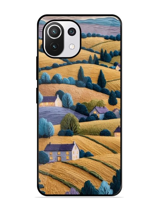 Rolling Hilltop Haven Glossy Soft Edge Case for Xiaomi Mi 11 Lite Ne (5G) Chachhi