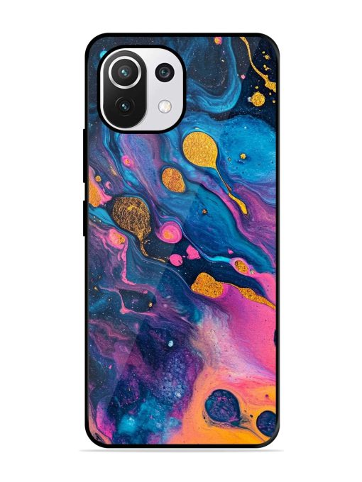 Cosmic Swirl Glossy Soft Edge Case for Xiaomi Mi 11 Lite Ne (5G) Chachhi