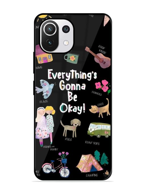 Everything'S Gonna Be Okay Glossy Soft Edge Case for Xiaomi Mi 11 Lite Ne (5G) Chachhi