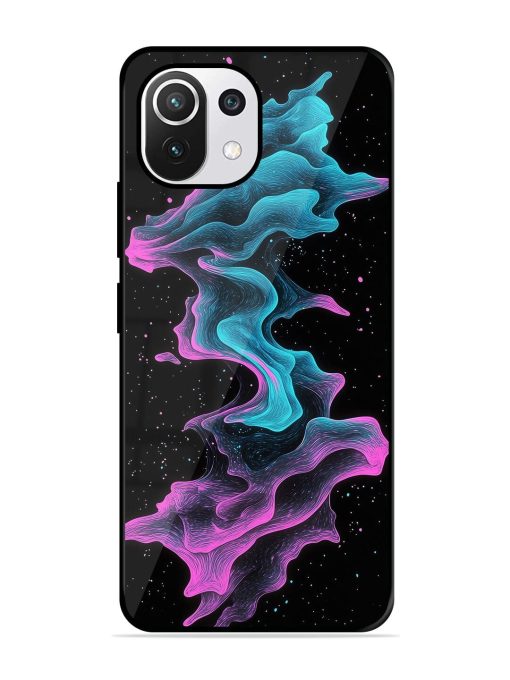 Cosmic Currents Glossy Soft Edge Case for Xiaomi Mi 11 Lite Ne (5G) Chachhi