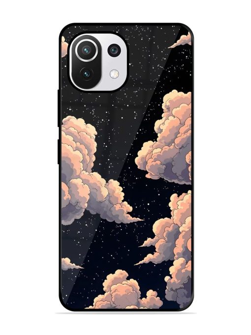 Starry Night Dreams Glossy Soft Edge Case for Xiaomi Mi 11 Lite Ne (5G) Chachhi