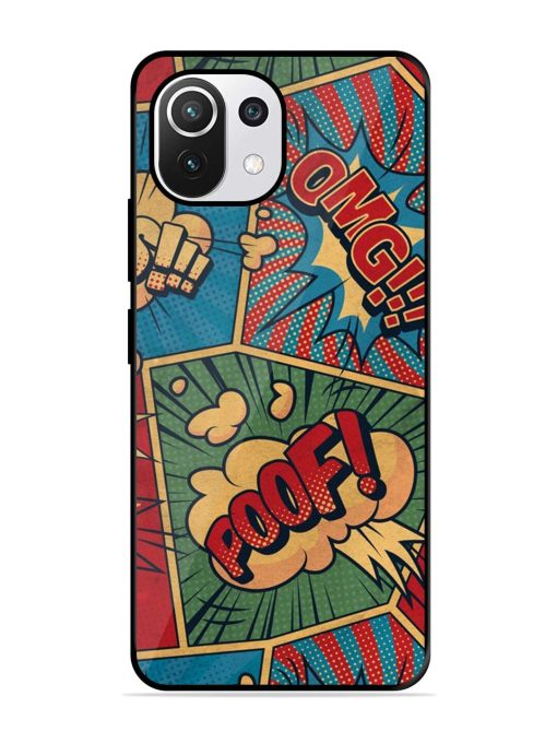 Comic Book Chaos Glossy Soft Edge Case for Xiaomi Mi 11 Lite Ne (5G) Chachhi