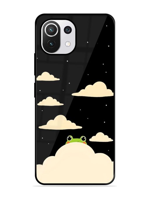 Froggy Night Sky Glossy Soft Edge Case for Xiaomi Mi 11 Lite Ne (5G) Chachhi