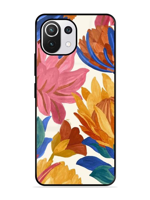 Blooming Tapestry Glossy Soft Edge Case for Xiaomi Mi 11 Lite Ne (5G) Chachhi