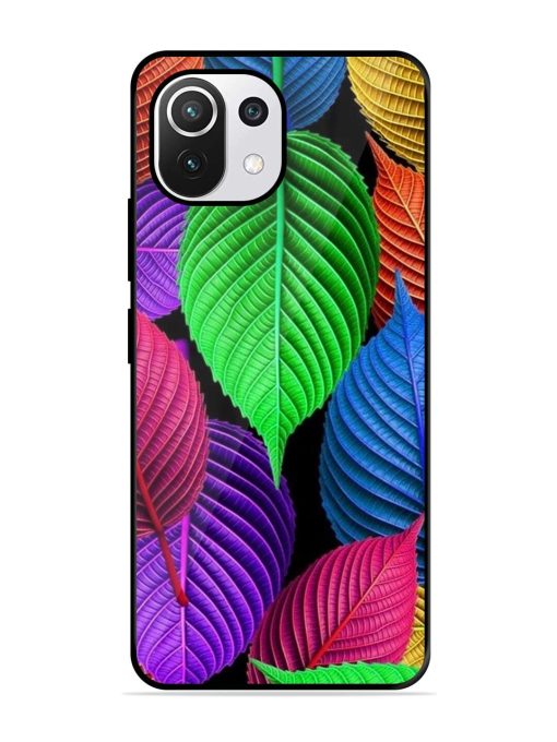 Rainbow Leaf Symphony Glossy Soft Edge Case for Xiaomi Mi 11 Lite Ne (5G) Chachhi