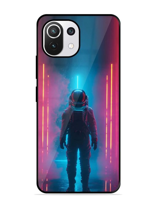 Neon Astronaut Glossy Soft Edge Case for Xiaomi Mi 11 Lite Ne (5G) Chachhi