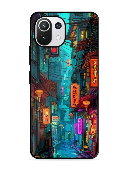 Neon Nightscape Glossy Soft Edge Case for Xiaomi Mi 11 Lite Ne (5G) Chachhi