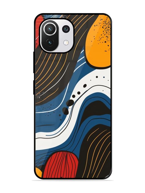 Abstract Expression Glossy Soft Edge Case for Xiaomi Mi 11 Lite Ne (5G) Chachhi