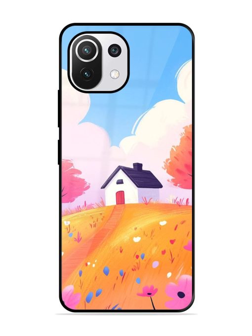 Hilltop Haven Glossy Soft Edge Case for Xiaomi Mi 11 Lite Ne (5G) Chachhi