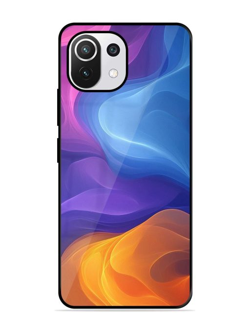 Cosmic Currents Glossy Soft Edge Case for Xiaomi Mi 11 Lite Ne (5G) Chachhi