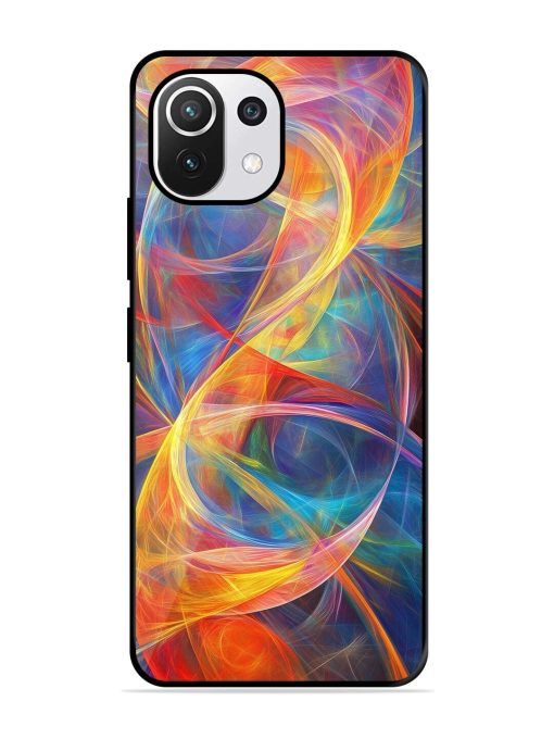 Cosmic Currents Glossy Soft Edge Case for Xiaomi Mi 11 Lite Ne (5G) Chachhi