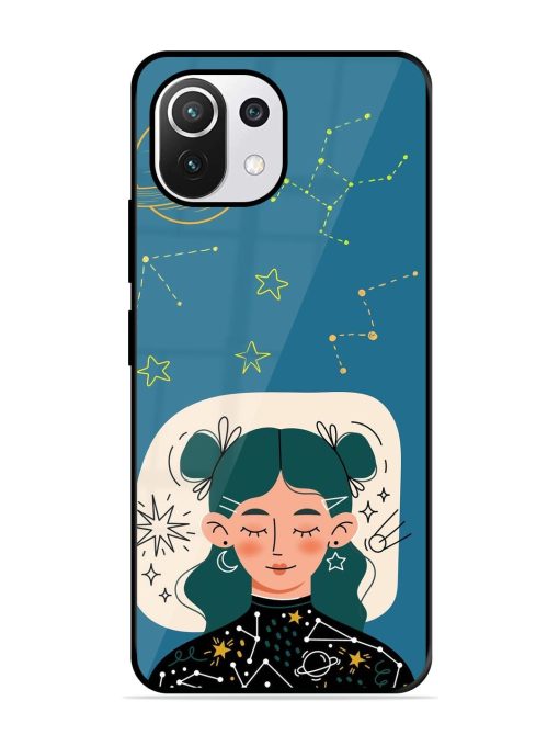 Cosmic Daydreamer Glossy Soft Edge Case for Xiaomi Mi 11 Lite Ne (5G) Chachhi