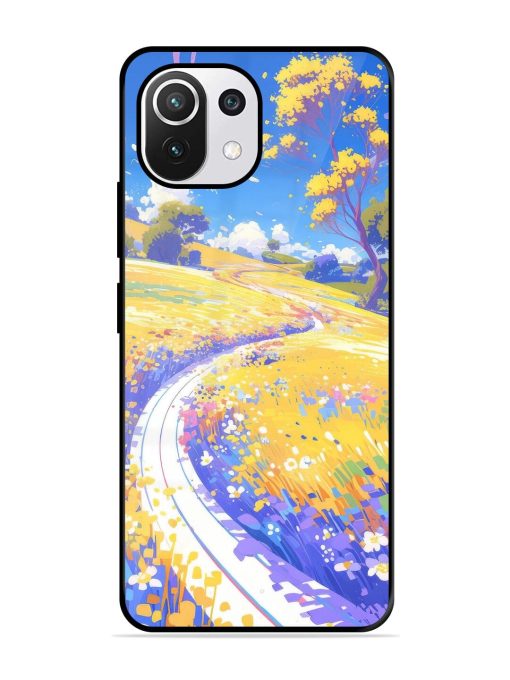 Vibrant Spring Meadow Glossy Soft Edge Case for Xiaomi Mi 11 Lite Ne (5G) Chachhi