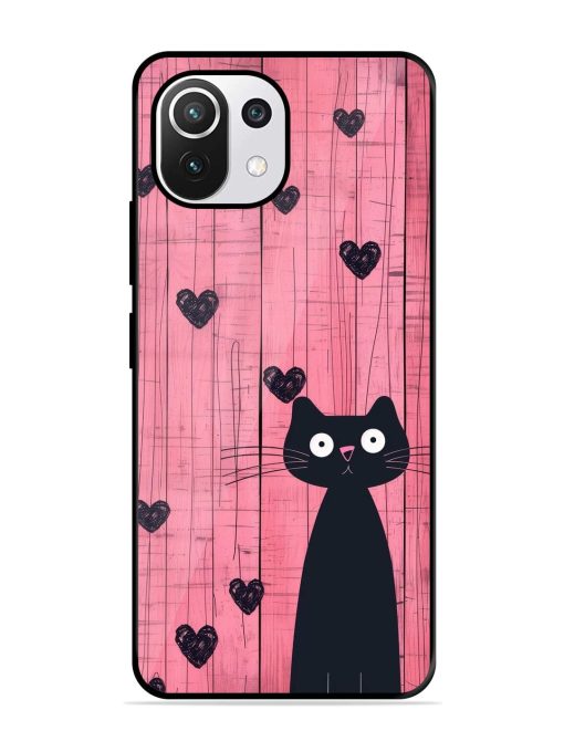 Feline Valentine'S Day Glossy Soft Edge Case for Xiaomi Mi 11 Lite Ne (5G) Chachhi