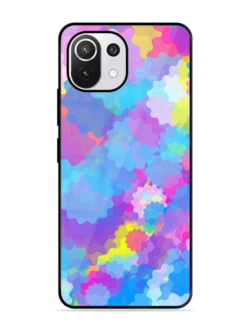 Psychedelic Cloud Burst Glossy Soft Edge Case for Xiaomi Mi 11 Lite Ne (5G) Chachhi