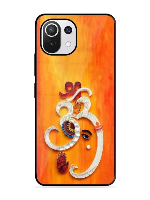 Ganesha In Quilling Art Glossy Soft Edge Case for Xiaomi Mi 11 Lite Ne (5G) Chachhi