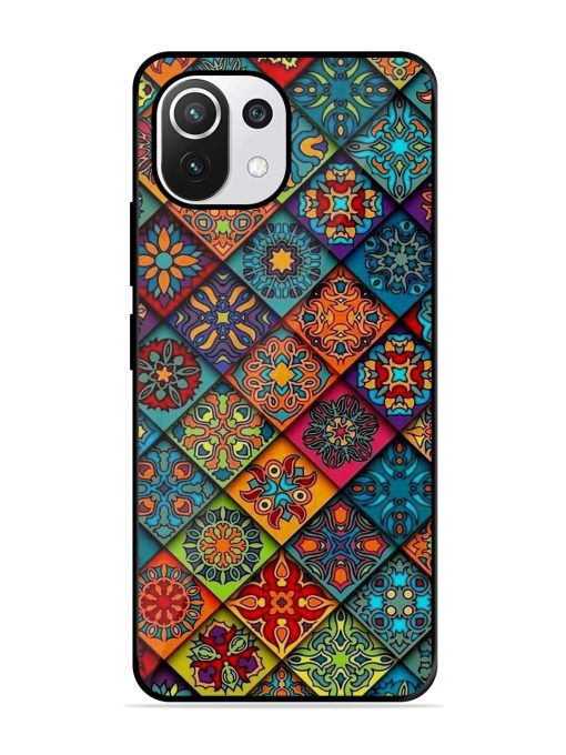 Patchwork Mandala Mosaic Glossy Soft Edge Case for Xiaomi Mi 11 Lite Ne (5G) Chachhi