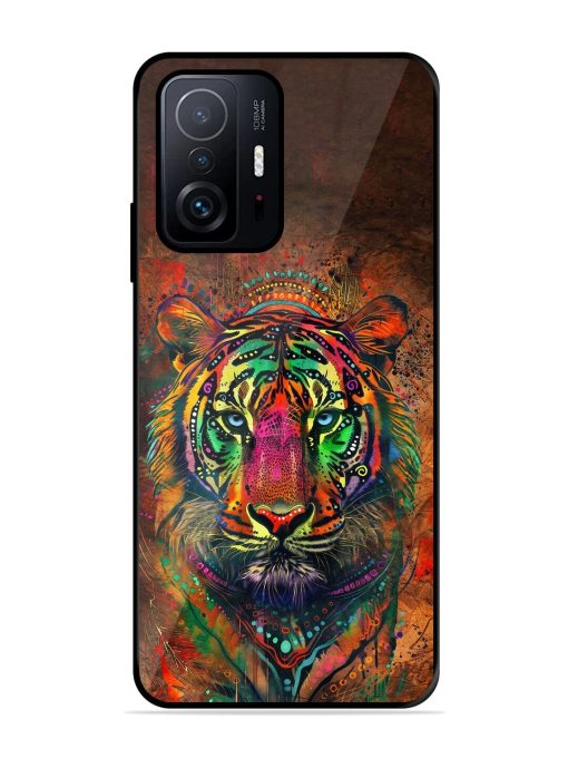 Cosmic Tiger Glossy Soft Edge Case for Xiaomi Mi 11T Pro (5G) Chachhi