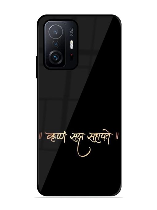 Krishna Sada Sahayate Glossy Soft Edge Case for Xiaomi Mi 11T Pro (5G) Chachhi