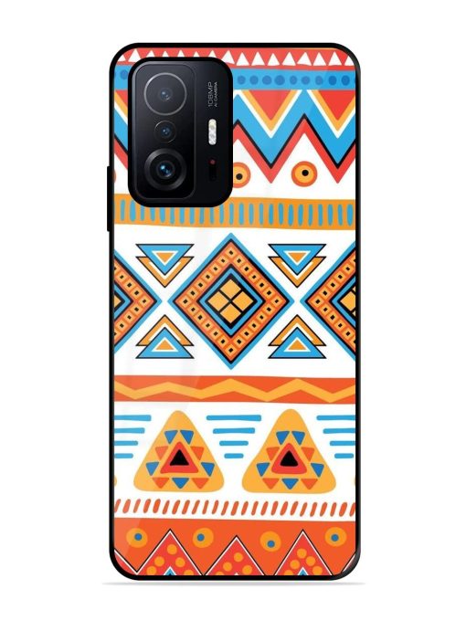 Vibrant Tribal Pattern Glossy Soft Edge Case for Xiaomi Mi 11T Pro (5G) Chachhi