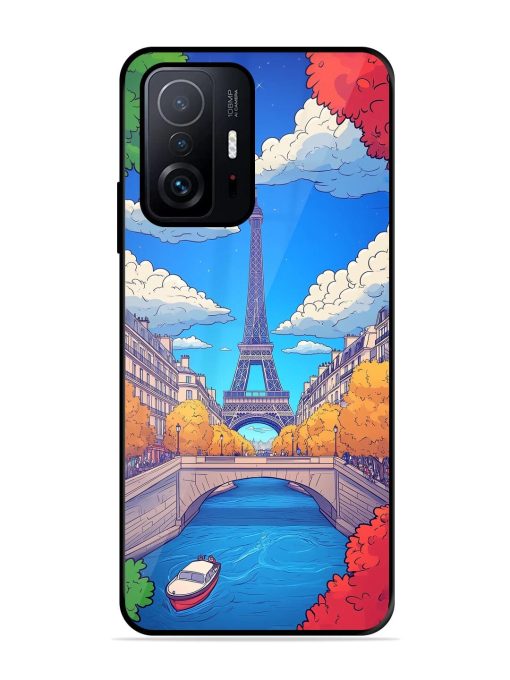 Parisian Panorama Glossy Soft Edge Case for Xiaomi Mi 11T Pro (5G) Chachhi