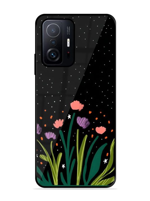 Midnight Bloom Glossy Soft Edge Case for Xiaomi Mi 11T Pro (5G) Chachhi