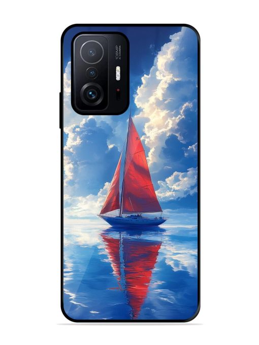 Crimson Sails Glossy Soft Edge Case for Xiaomi Mi 11T Pro (5G) Chachhi