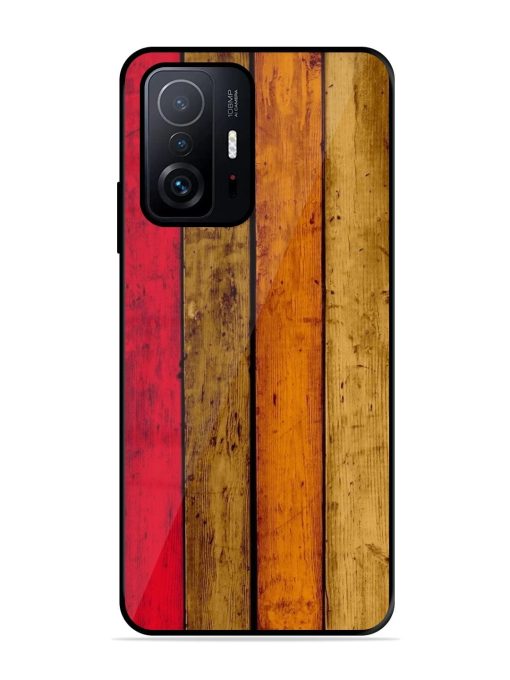 Colorful Woodgrain Glossy Soft Edge Case for Xiaomi Mi 11T Pro (5G) Chachhi