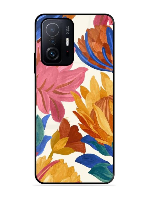 Blooming Tapestry Glossy Soft Edge Case for Xiaomi Mi 11T Pro (5G) Chachhi