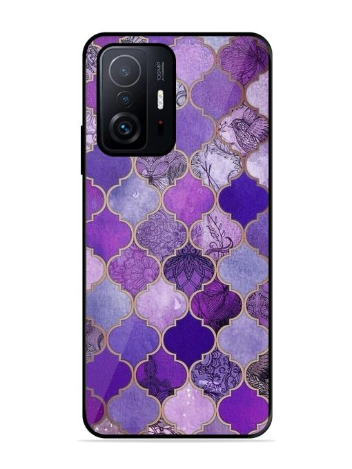 Purple Mosaic Magic Glossy Soft Edge Case for Xiaomi Mi 11T Pro (5G) Chachhi