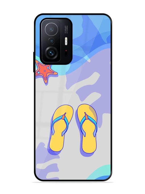 Sandy Toes And Salty Seas Glossy Soft Edge Case for Xiaomi Mi 11T Pro (5G) Chachhi