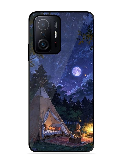 Moonlight Camping Glossy Soft Edge Case for Xiaomi Mi 11T Pro (5G) Chachhi