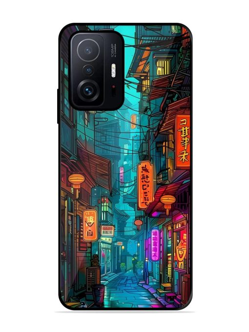 Neon Nightscape Glossy Soft Edge Case for Xiaomi Mi 11T Pro (5G) Chachhi