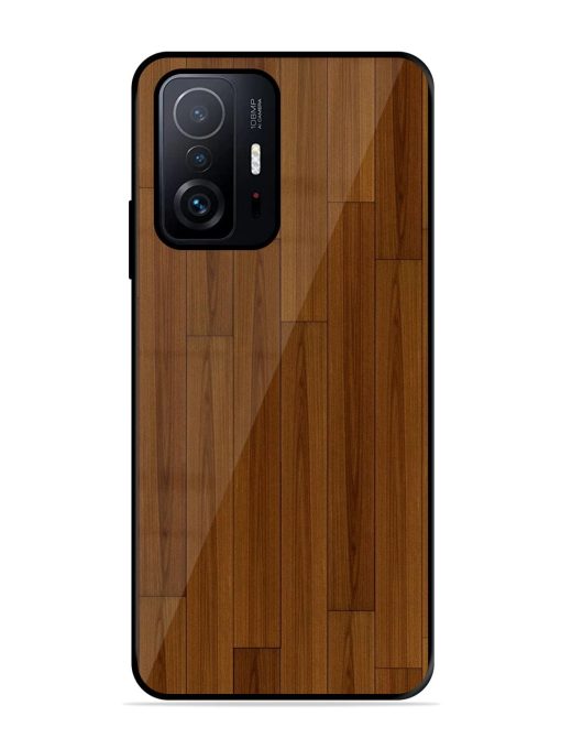 Warm Woodgrain Glossy Soft Edge Case for Xiaomi Mi 11T Pro (5G) Chachhi