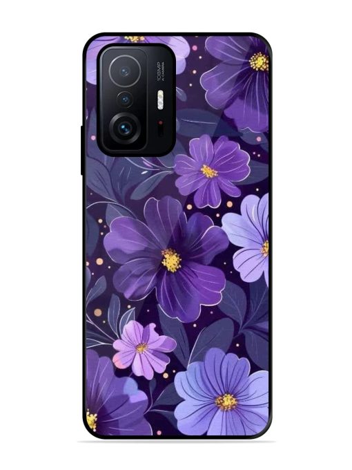 Purple Paradise Glossy Soft Edge Case for Xiaomi Mi 11T Pro (5G) Chachhi