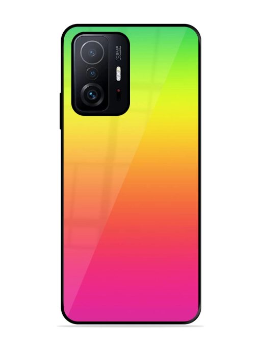 Rainbow Gradient Glossy Soft Edge Case for Xiaomi Mi 11T Pro (5G) Chachhi