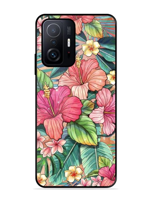 Tropical Tapestry Glossy Soft Edge Case for Xiaomi Mi 11T Pro (5G) Chachhi