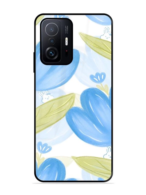 Bunny'S Blue Garden Glossy Soft Edge Case for Xiaomi Mi 11T Pro (5G) Chachhi