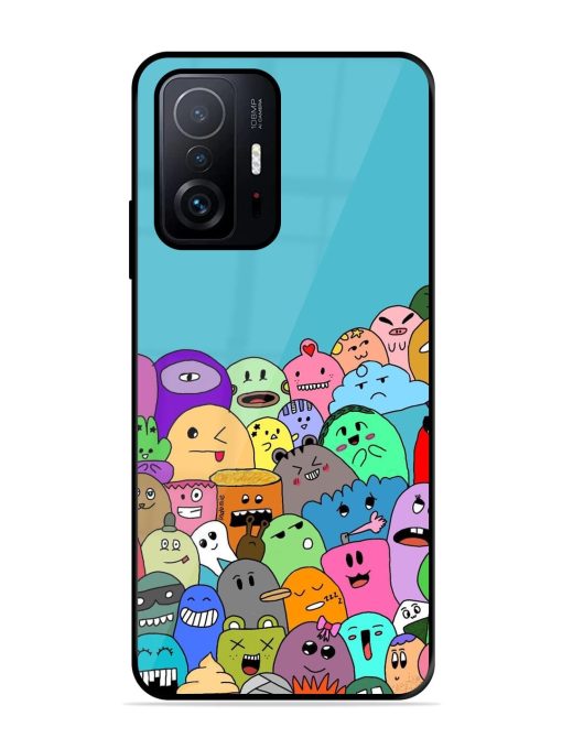 Monster Mash Glossy Soft Edge Case for Xiaomi Mi 11T Pro (5G) Chachhi