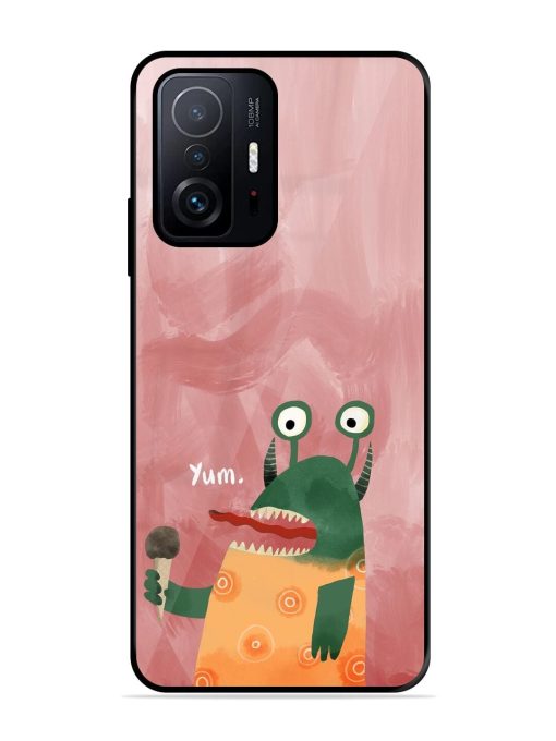 Hungry Monster Glossy Soft Edge Case for Xiaomi Mi 11T Pro (5G) Chachhi