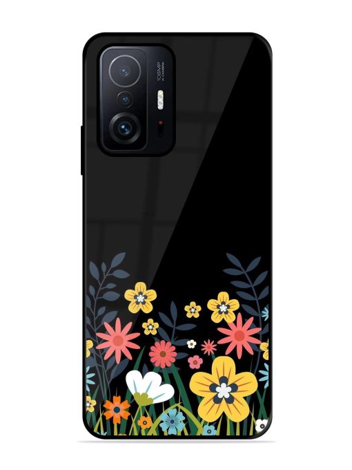 Floral Night Sky Glossy Soft Edge Case for Xiaomi Mi 11T Pro (5G) Chachhi