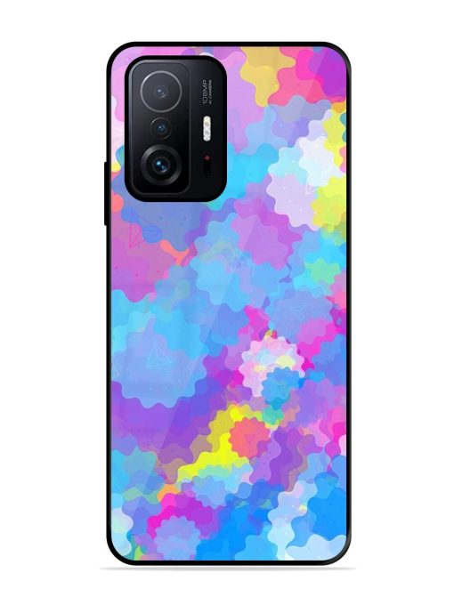 Psychedelic Cloud Burst Glossy Soft Edge Case for Xiaomi Mi 11T Pro (5G) Chachhi