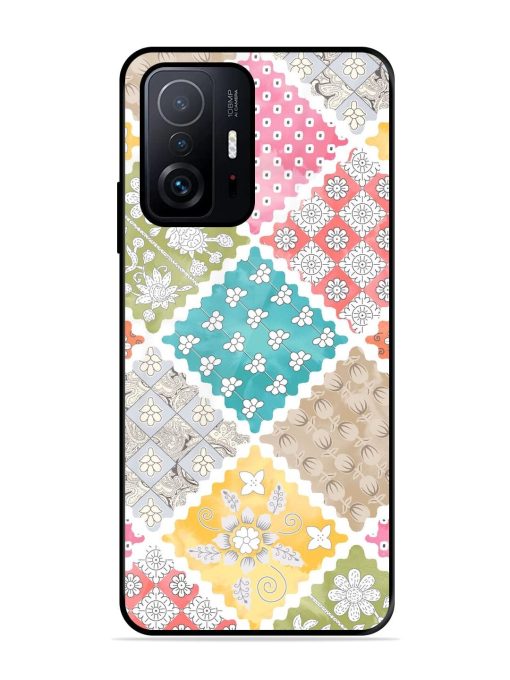 Patchwork Dreamscape Glossy Soft Edge Case for Xiaomi Mi 11T Pro (5G) Chachhi