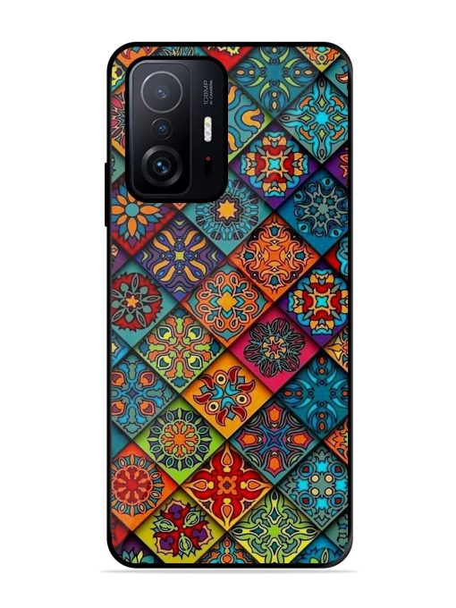 Patchwork Mandala Mosaic Glossy Soft Edge Case for Xiaomi Mi 11T Pro (5G) Chachhi