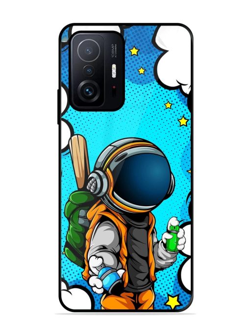 Space Graffiti Artist Glossy Soft Edge Case for Xiaomi Mi 11T Pro (5G) Chachhi