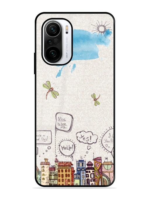 Doodle City Glossy Soft Edge Case for Xiaomi Mi 11X (5G) Chachhi